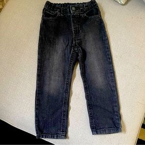 EUC - Boys Black Denim Straight Leg Jeans